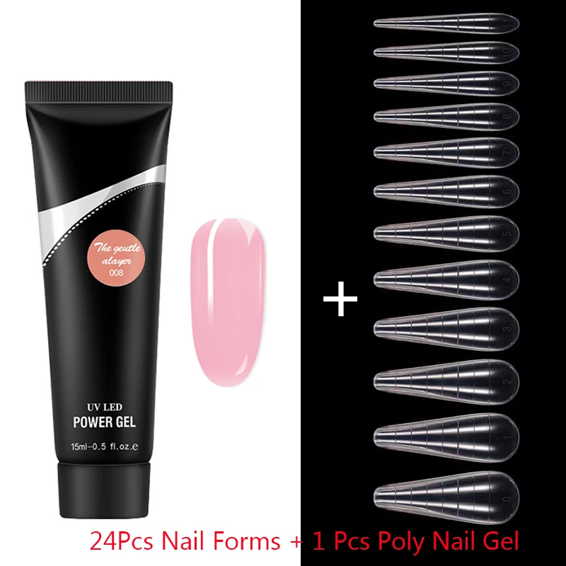 Набор гель для наращивания ногтей французская двойная форма быстрого Типсы