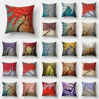 nordic painting cushion cover colorful tree decorative sofa cushions pillow covers throw pillows 4545 pillow cases home decor