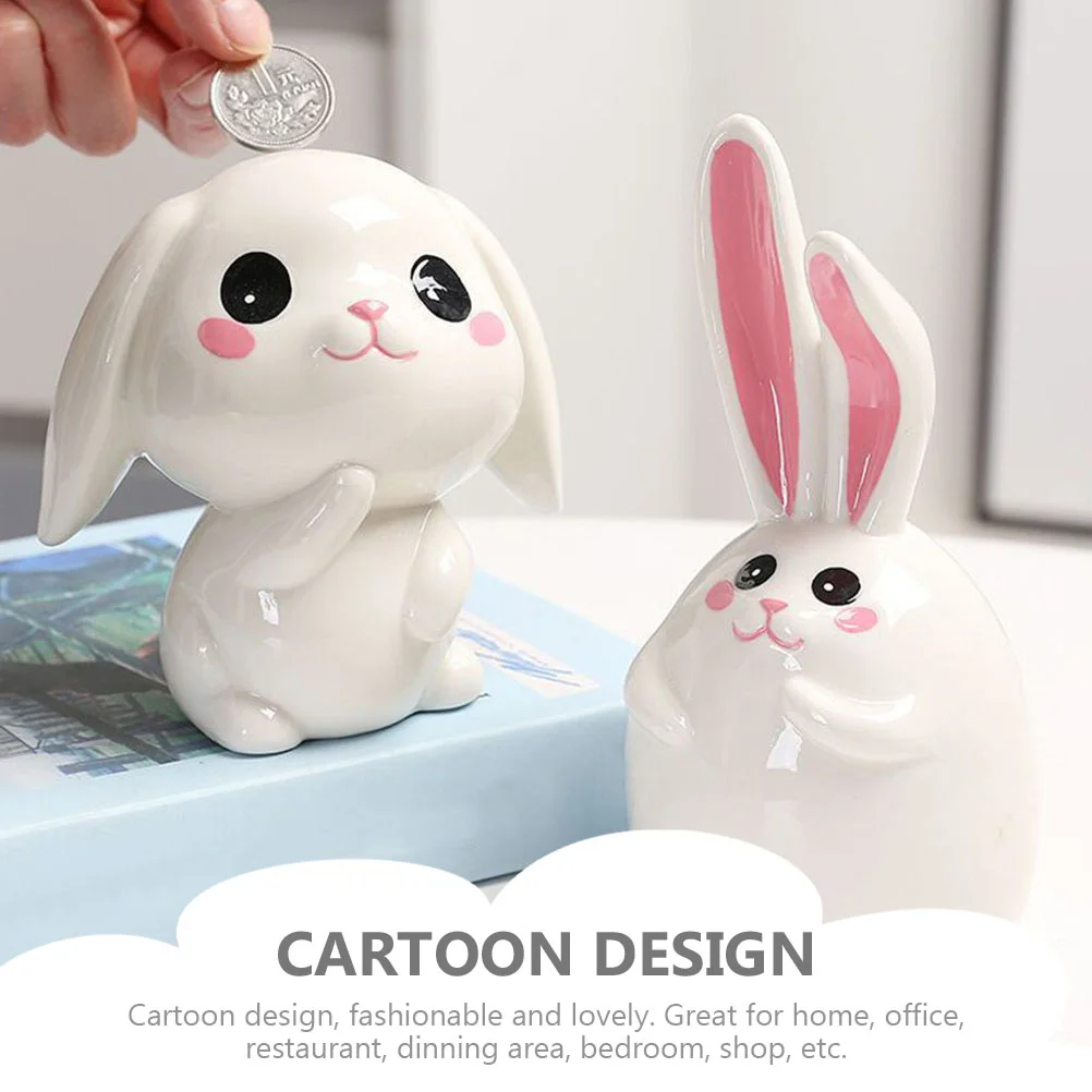 Копилка в форме кролика детская мультяшная копилка настольный орнамент
