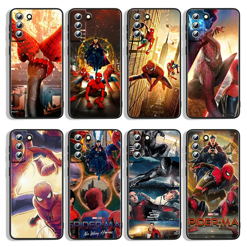 

Marvel Spiderman 3 For Samsung Galaxy S22 S21 S20 FE Ultra S10e S10 S9 S8 S7 S6 Edge Plus Black Soft Phone Case Capa