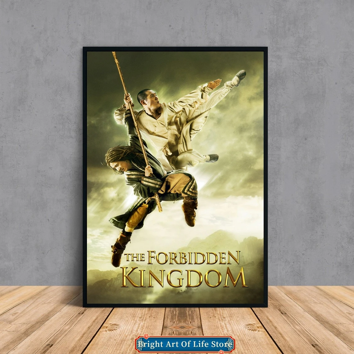 

The Forbidden Kingdom (2008) Classic Movie Poster Cover Photo Canvas Print Apartment Home Decor Wall Painting (Unframed)