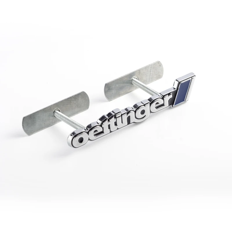 

Стайлинг автомобиля, металлический логотип Oettinger, гоночная модификация, эмблема передней решетки автомобиля, декоративная наклейка для Jetta Golf 5 6 7 Polo Bora