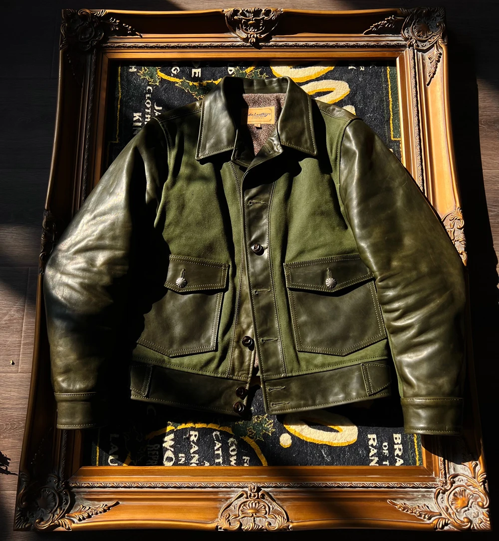 

CDH999 Cidu супер высшее качество тяжелая натуральная кожа и 22 унции водостойкий воск холст тонкая Классическая стильная куртка