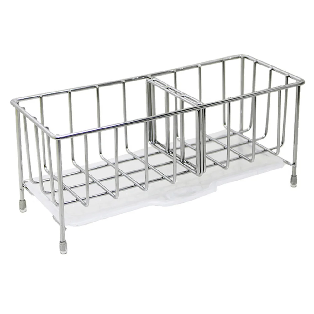 

Sponge Kitchen Holder Sinkrack Basket Organizer Dish Drainer Soap Dishcloth Brush Storage Drain Draining Dryingliquid Wand