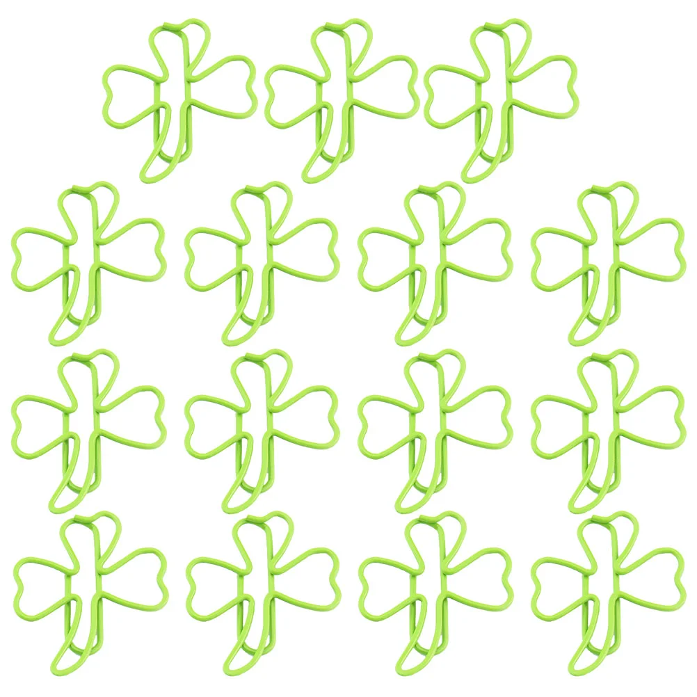 

Paper Clips Clip Exquisite Forshape Bookmark Pin Paperclips St Clamp Day Patricks Green Small Mini Cute Memo