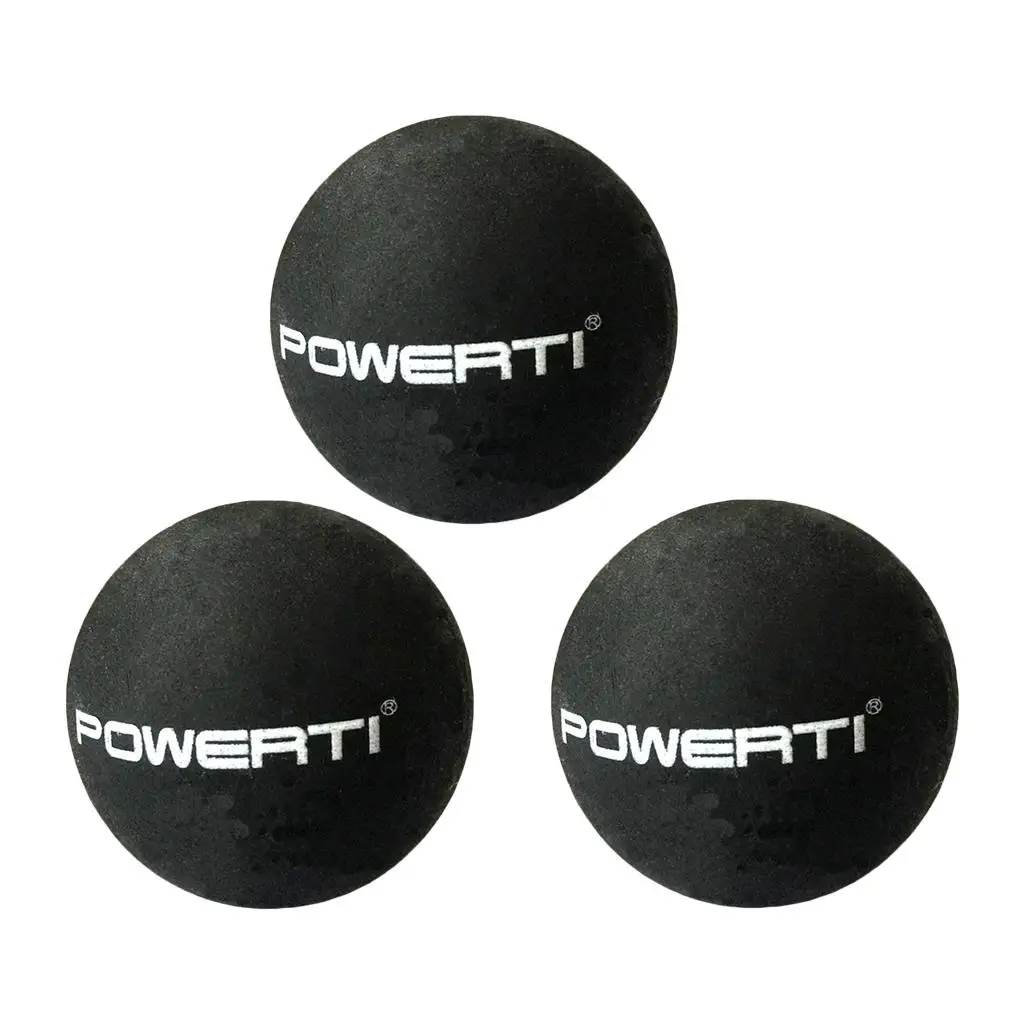 

3-part 37 Mm Squash Ball Professional Double Yellow Dots Replacement