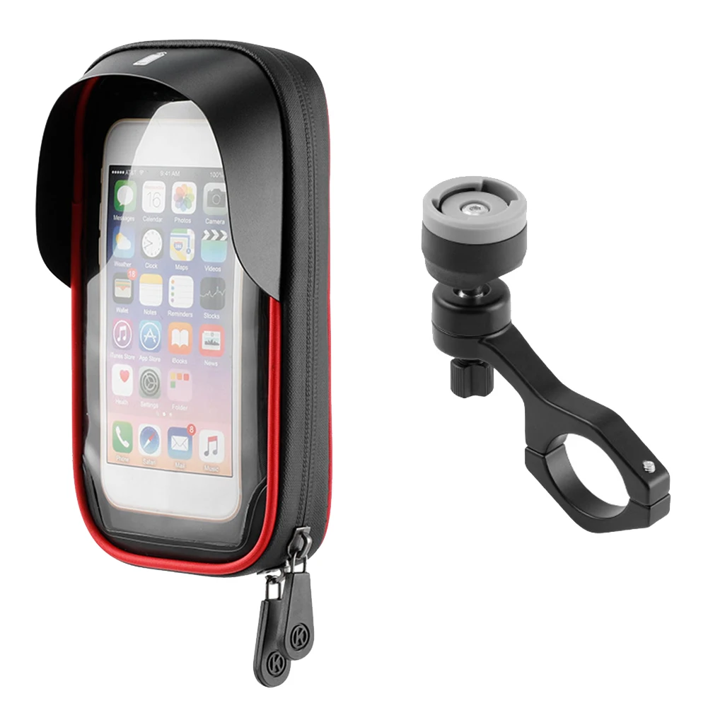 

Водонепроницаемый держатель для телефона на велосипед мотоциклетный руль сумка для крепления чехлы Универсальный кронштейн для сотового телефона на велосипед Скутер красный