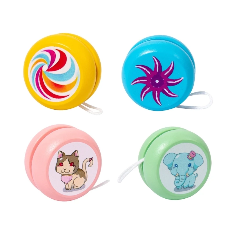 

Cartoon Wooden YoYo Ball Toy Develop Focusing and Coordination