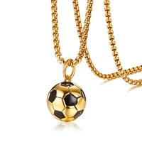 darhsen brand male men statement football necklaces pendants stainless steel chain fashion jewelry