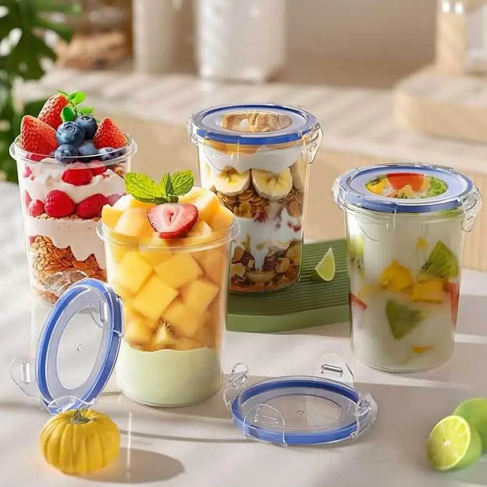 Многоразовые контейнеры для овсяной муки набор из 4 герметичных контейнеров с