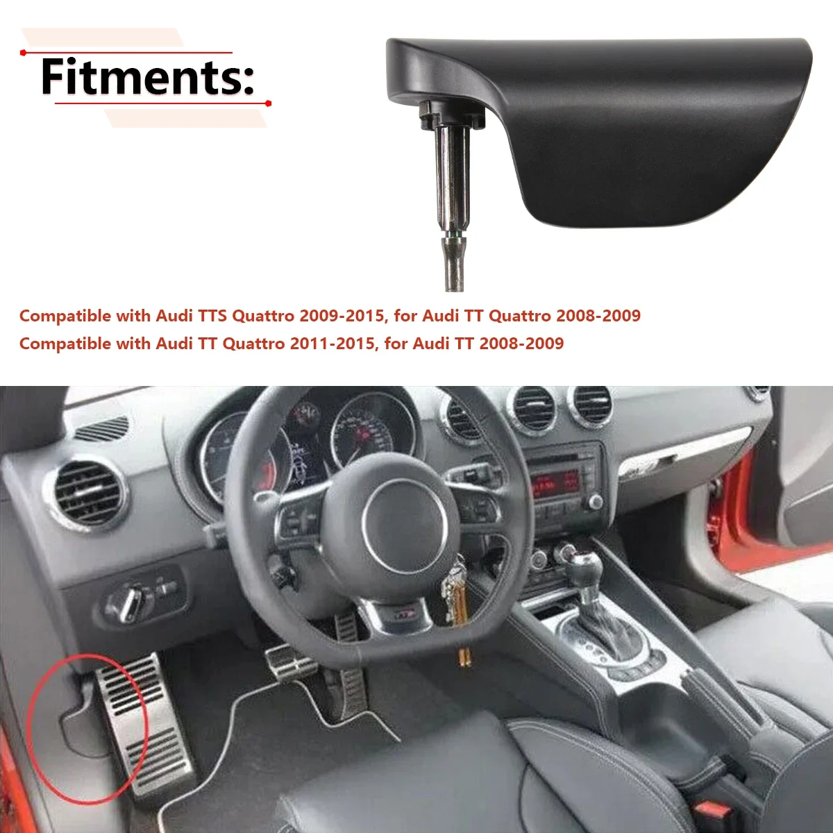 Металлическая защелка капота с левым рулем монтажный кронштейн для Audi TT TTRS 2007 2008