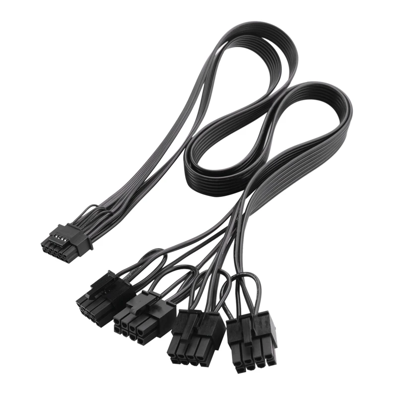 

4X8-Pin To GPU 16 Pin (12+4) Male Cable PCI-E 5.0 Cable For Corsair PSU 600W Adapter Cable