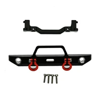 metal front bumper with mount bracket for axial scx24 90081 deadbolt 124 rc crawler car upgrade parts accessories
