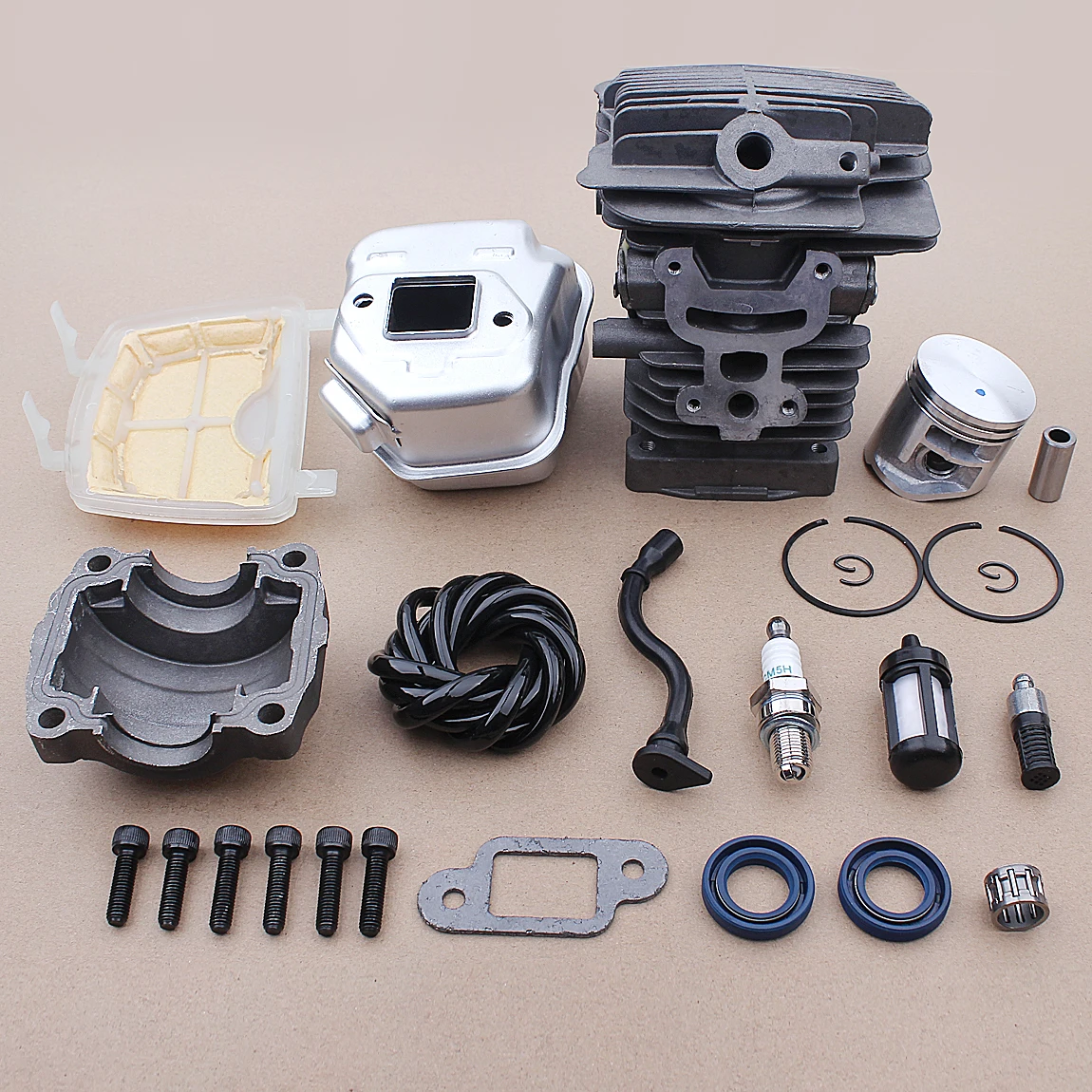 38mm Cylinder Piston Exhaust Muffler Kit For Stihl MS181 Air Fuel Oil Seal Filter Line Engine Pan Base Bearing Chainsaw Parts