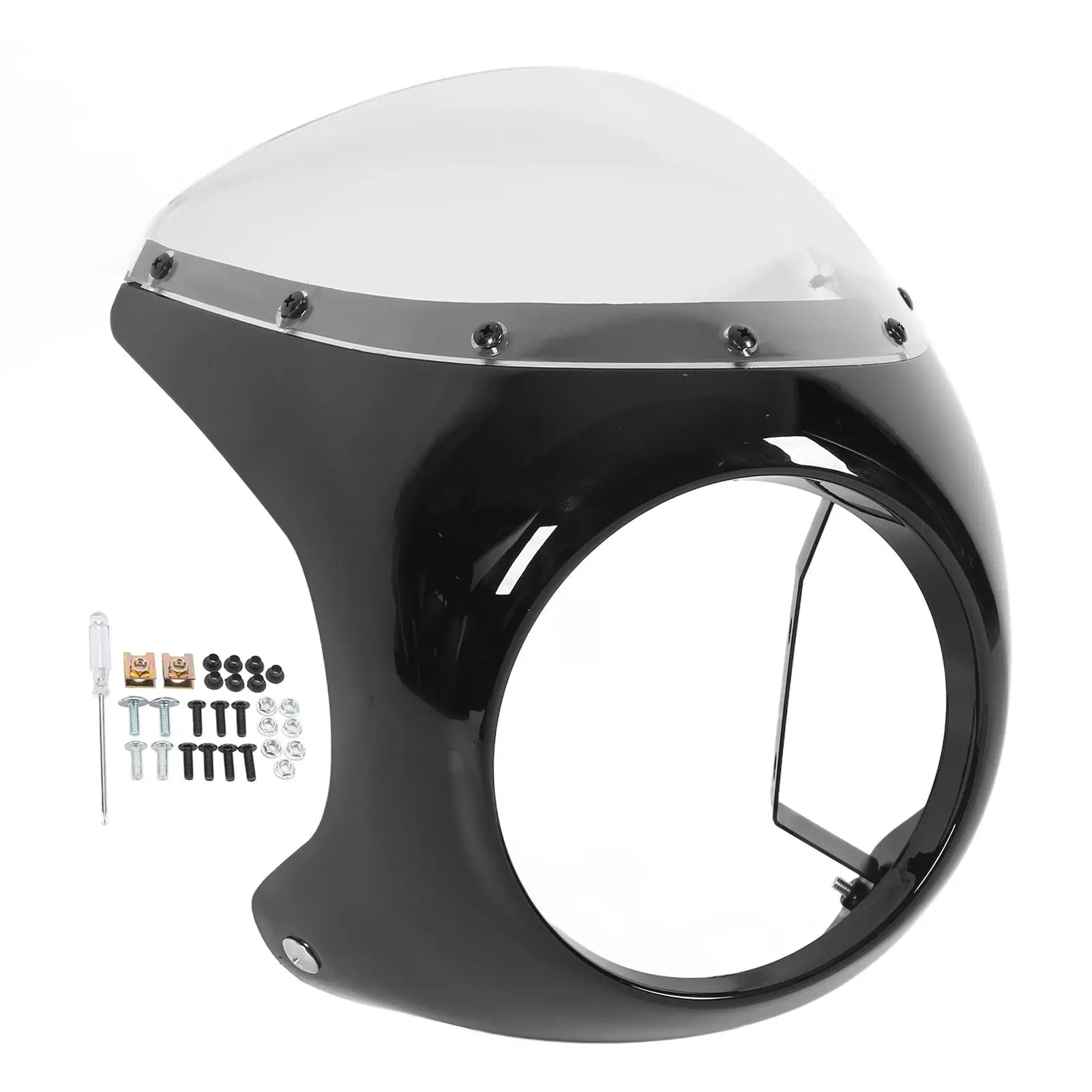 Прозрачная крышка обтекателя фар мотоцикла 178 мм для круглых - фирменная