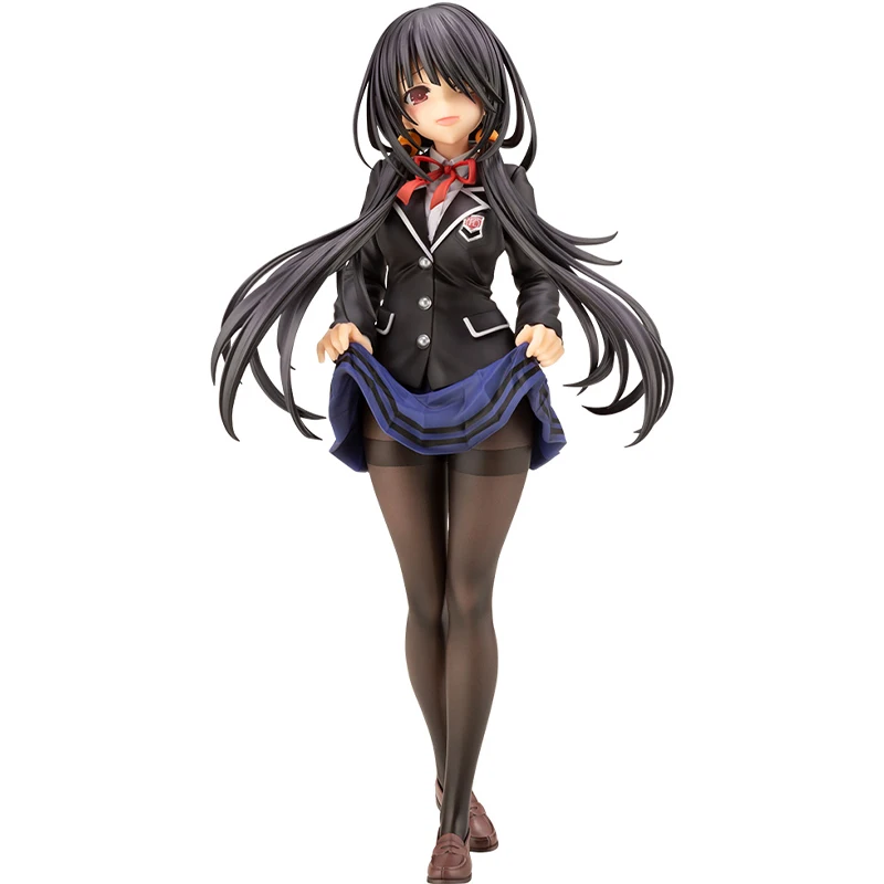 

In Stock Original Kotobukiya DATE A LIVE Kurumi Tokisaki School Uniform Ver Anime Figure Model Collecile Action Toys Gifts