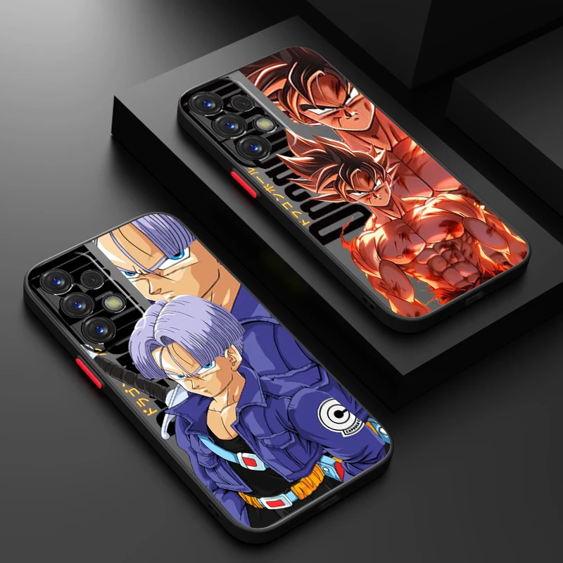 D-Dragon Ball Goku модный матовый полупрозрачный чехол для Samsung Note 20 A35 A03 A54 A22 A34 A14 A24 A04 A55