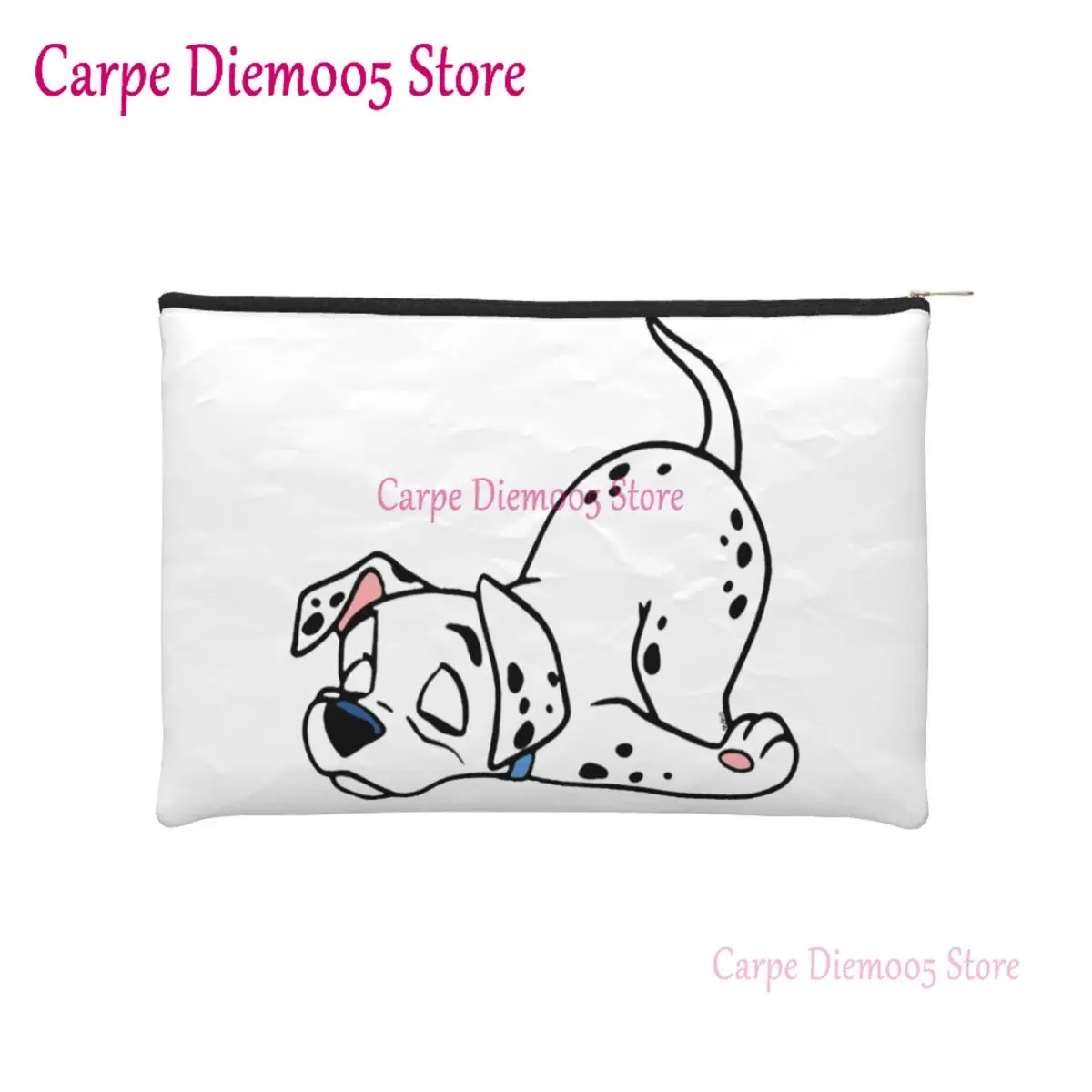 

Dalmatian Qui Dort Cosmetic Bag Women Fashion Big Capacity Cartoon Dog Makeup Case Beauty Storage Toiletry Bags