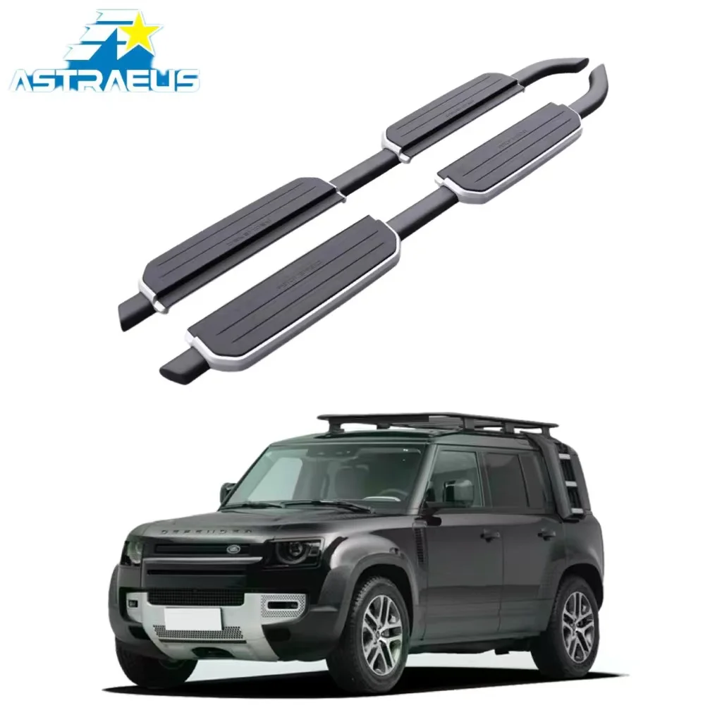 

High Quality 2/4 Doors Running Boards Pedal Fixed Side Steps For Land Rover Defender Car Auto Parts
