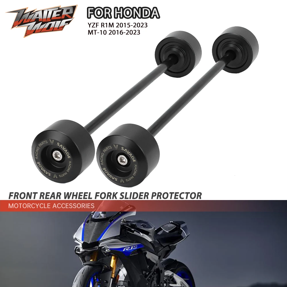 

Front Rear Wheel Fork Slider Swingarm Protector For YAMAHA YZF R1 R1M R1S FZ10 MT10 2015-2023 2016 2020 Motorcycle Accessories