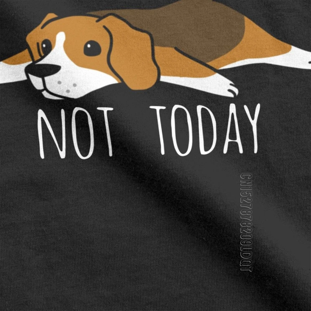 Забавная не сегодня футболка с изображением собаки мужские топы для взрослых