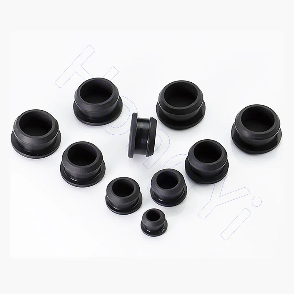 Полые 12 5 мм до 30 черные силиконовые резиновые заглушки для отверстий заглушка
