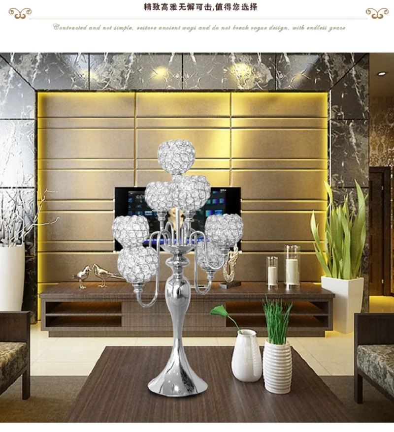 

Подсвечник в ретро стиле Candelabra для обеденного стола при свечах и украшения стола для мероприятий свадьбы домашней вечеринки Dec