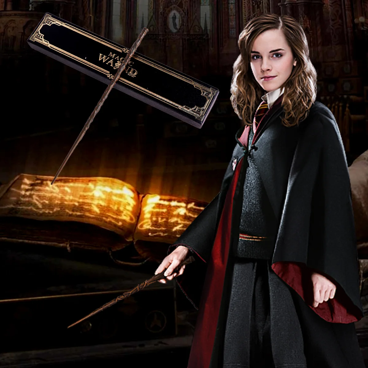 Harried Поттер Гермиона металлический сердечник волшебная палочка реквизит для шоу