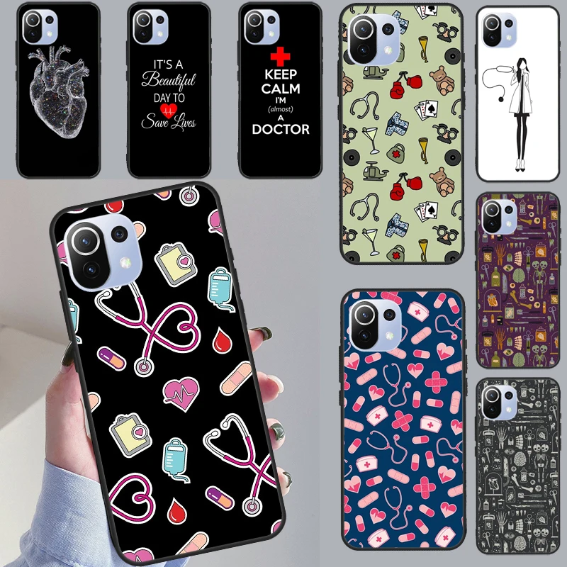 Чехол медицинский для телефона POCO F3 F1 F2 M3 M4 X3 GT X4 Pro Xiaomi 11 Lite Mi 11T 10T |