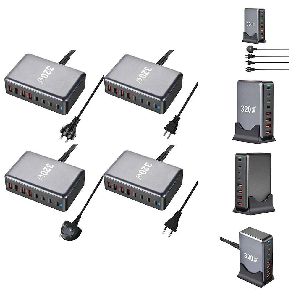 Эффективное зарядное устройство 320 Вт USB C компактное быстрая зарядка