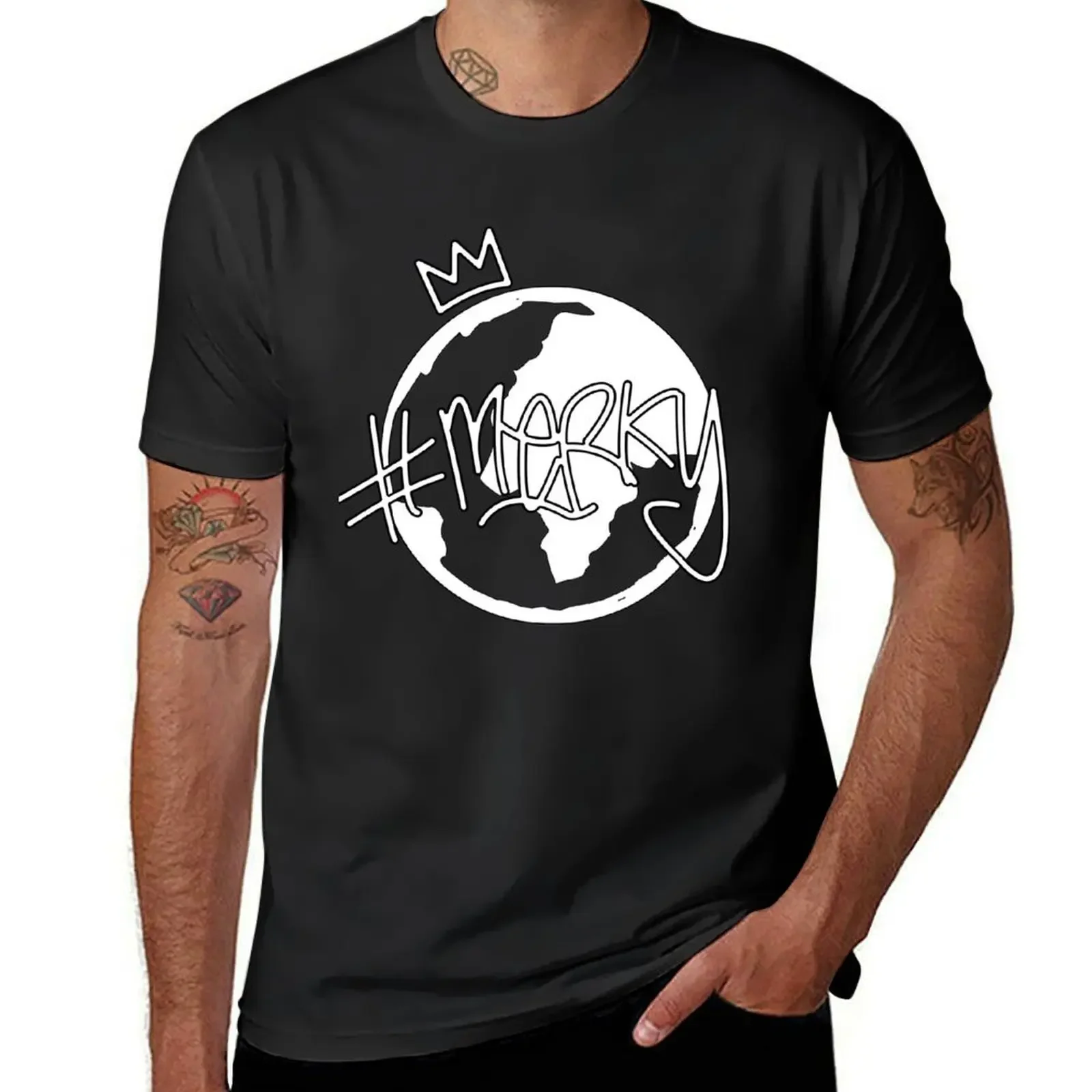 # MERKY GLOBE-STORMZY черная футболка милые топы оверсайз баскетбольные футболки с