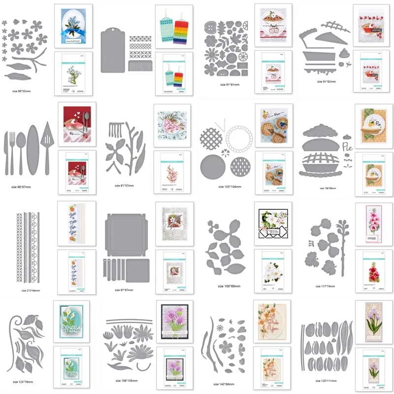 Металлические пресс-формы Новые многослойные тюльпаны пресс-форма для карточек
