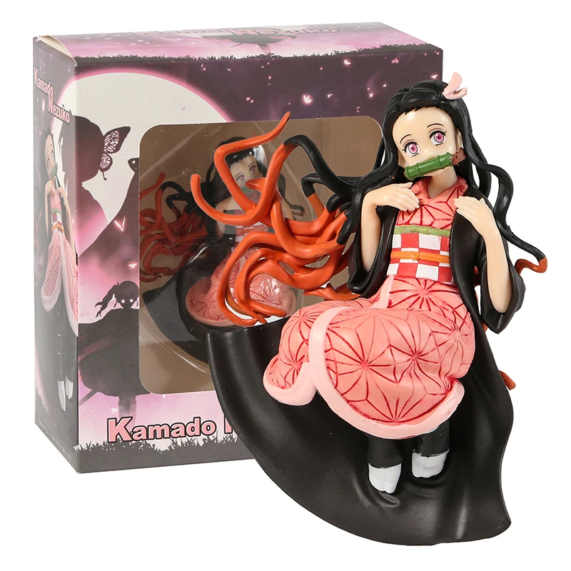 

ПВХ фигурка рассекающего демонов, 12 см, Kimetsu no Yaiba Kamado Nezuko, Коллекционная модель игрушки