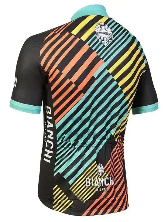 Новый летний комплект из трикотажа для велоспорта с короткими рукавами Maillot Ropa