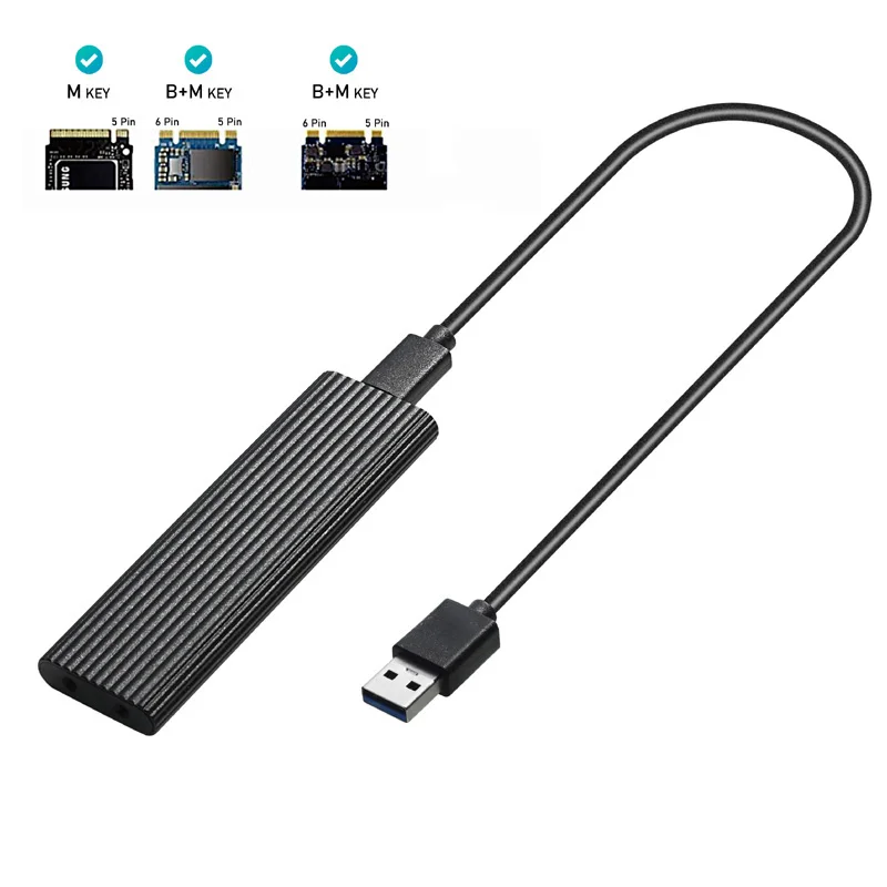 M2 SSD Case NVME Enclosure M.2 to USB SSD Adapter for NVME PCIE NGFF M.2 SATA SSD M/B+M Key 2230/2242/2260/2280 M2 Dual Protocol M2 SSD Case NVME Enclosure M.2 to USB SSD Adapter for NVME PCIE NGFF M.2 SATA SSD M/B+M Key 2230/2242/2260/2280 M2 Dual Protocol