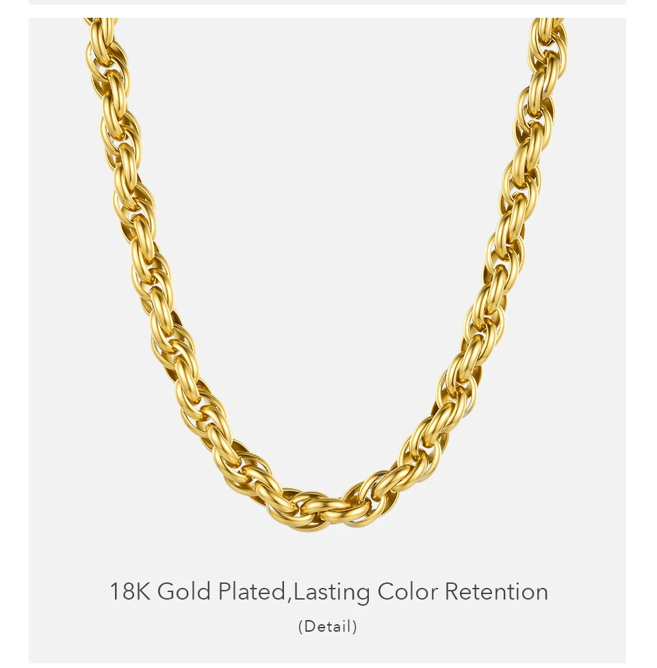 Ожерелье-цепочка из нержавеющей стали 18 К P203123