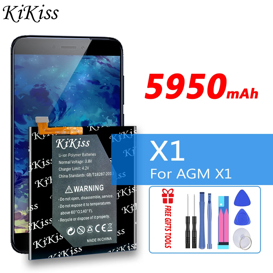

5950mAh KiKiss Rechargeable Battery For AGM X1