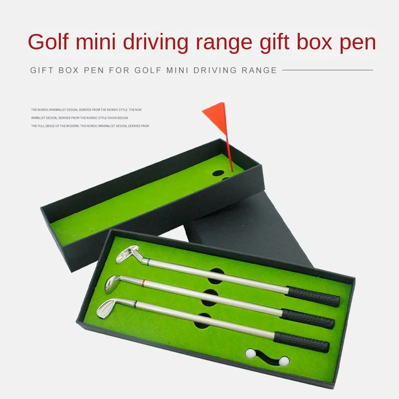 Golf Gift Pen Simulation Driving Range Gift Box Pen Golf Club Pen Golf Accessories
