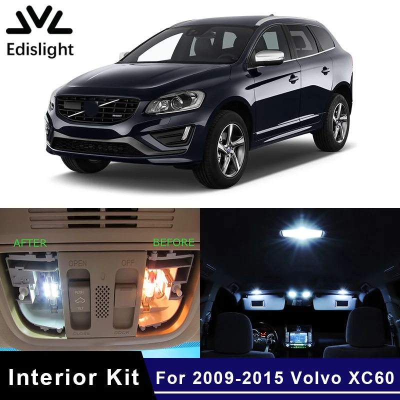

14 шт., Автомобильные светодиодные лампы Canbus 2009-2015 для Volvo XC60