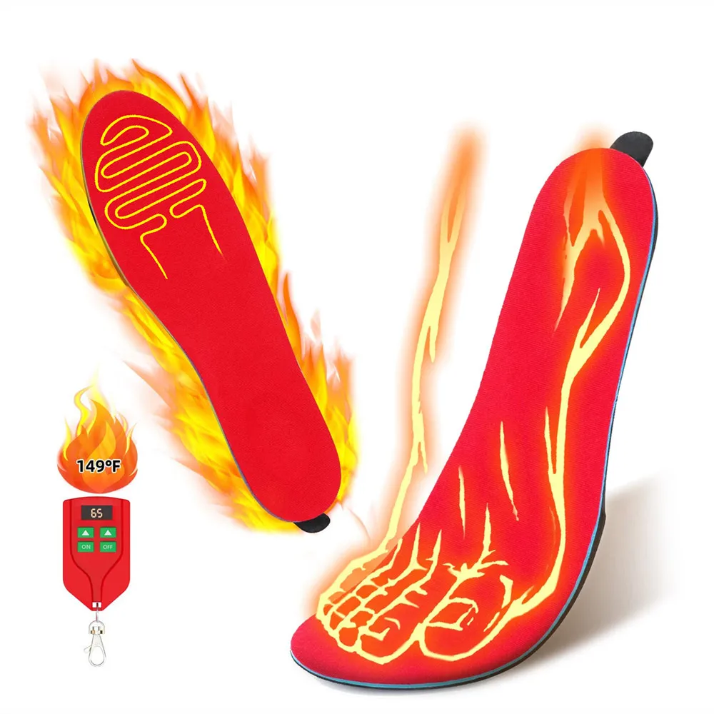 New 2000mAh heated insole, rechargeable unisex electric heating pad to keep warm during winter skiing and cycling sports