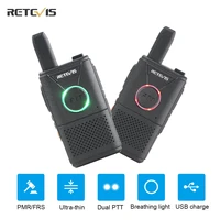 RETEVIS RT618 Mini Walkie Talkie Dual PTT Walkie-talkies pcs PMR 446 Communication Equipment Portable Two-way Radio Cafe Hotel