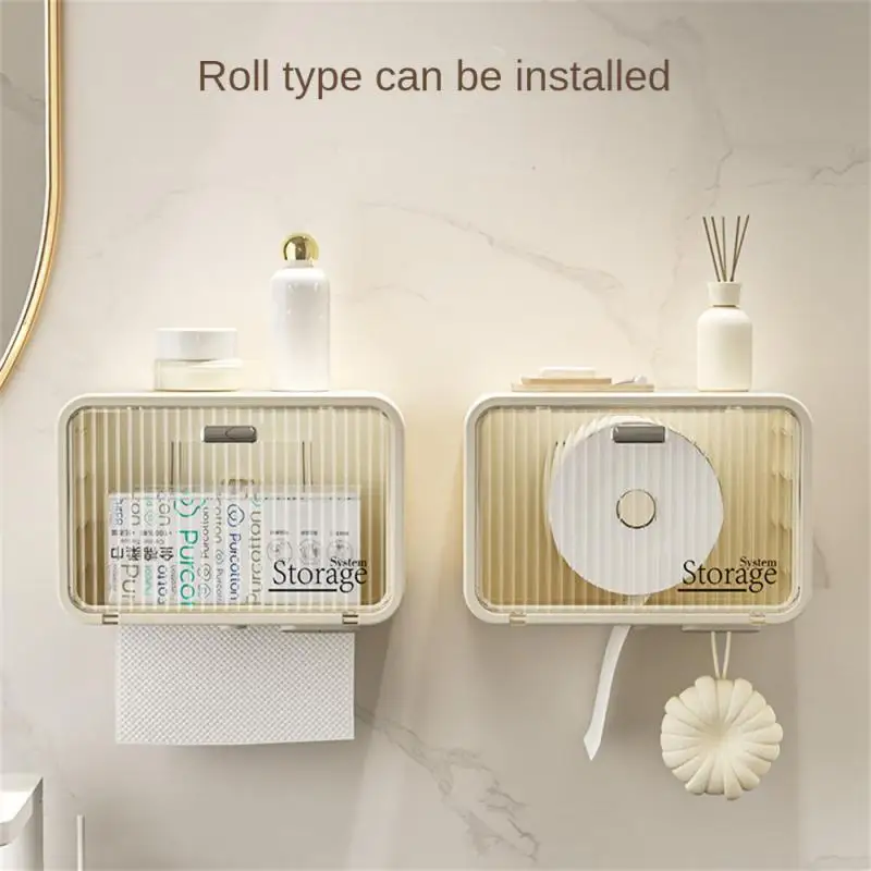 

Tissue Box Practical Dustproof Toilet Paper Organizer Toilet Paper Holder Tissue Box Bathroom Accessories