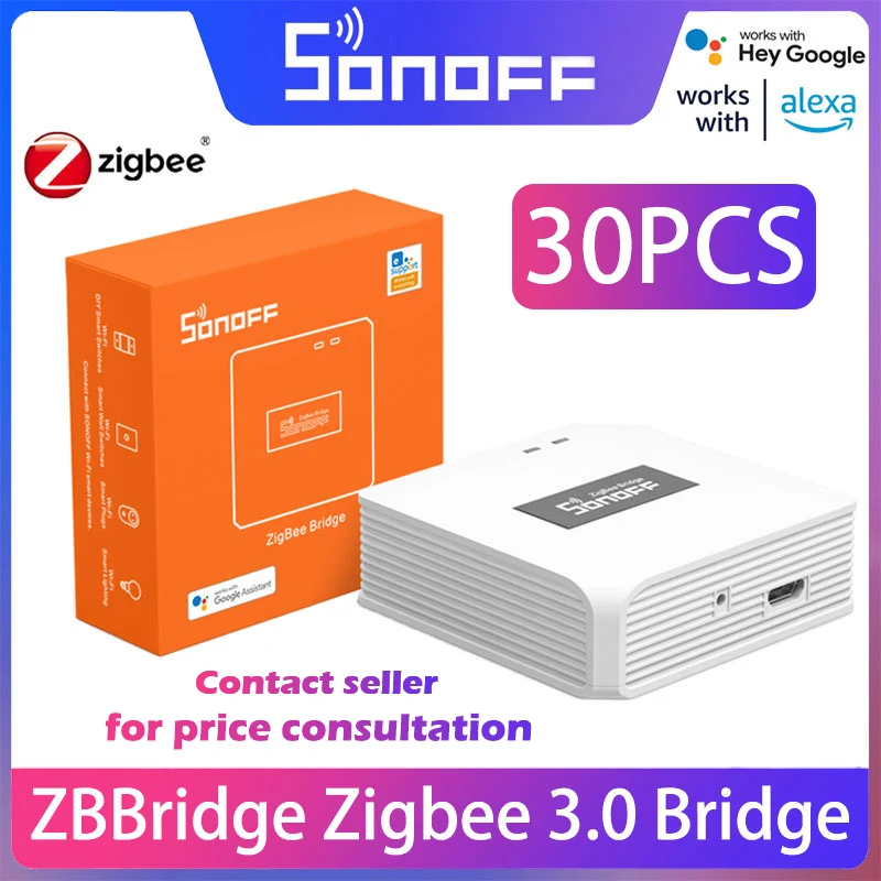 

Smart Zigbee Bridge 3.0 Wireless Gateway Hub SONOFF ZBBridge EweLink APP Smartthing Remote Control ZigBee with Alexa Google Home