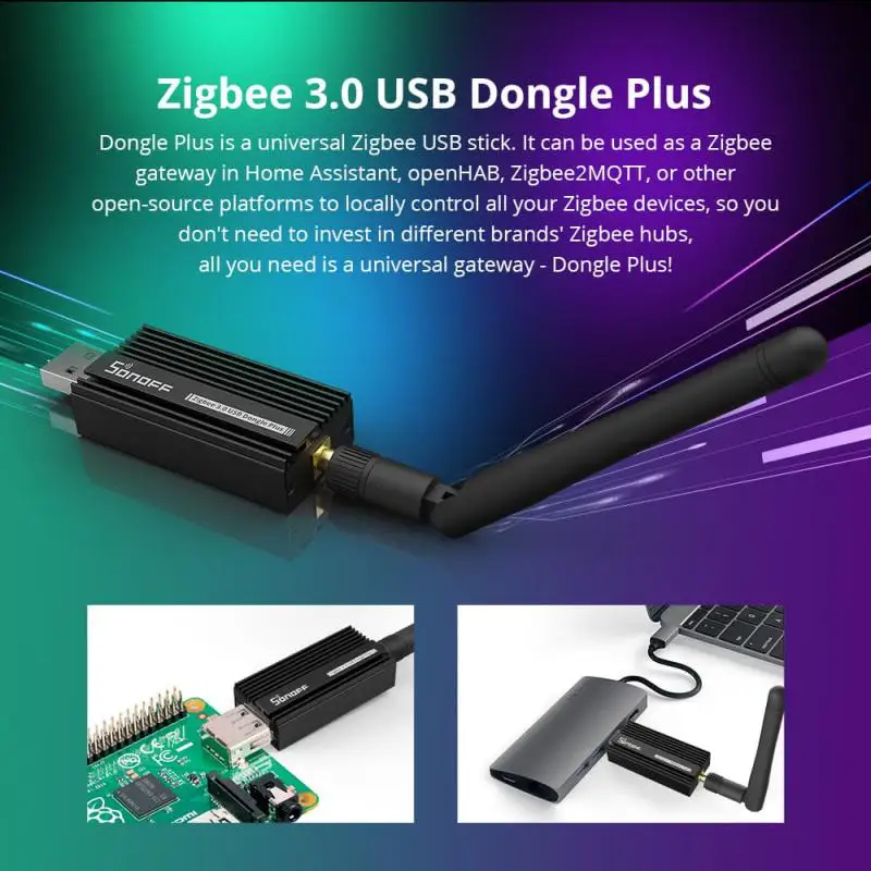 SONOFF ZB Dongle-E USB Dongle Plus Zigbee Беспроводной смарт-анализатор шлюза ZHA Zigbee2MQTT