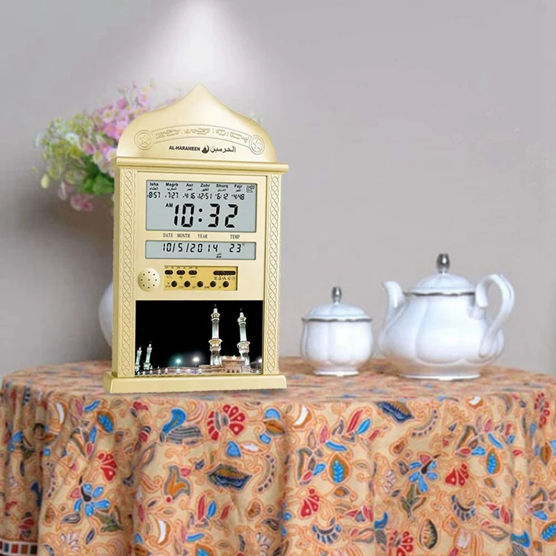 Azan часы молитвенные Автоматические настенные исламские фотографические