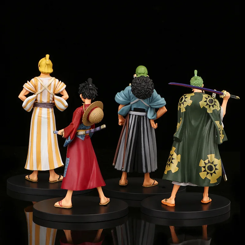 

Аниме-фигурка кимоно Луффи One Piece Sanji Sauron нами и Робин Brook Chopper Kawaii игрушки ПВХ Модель детский подарок настольное украшение