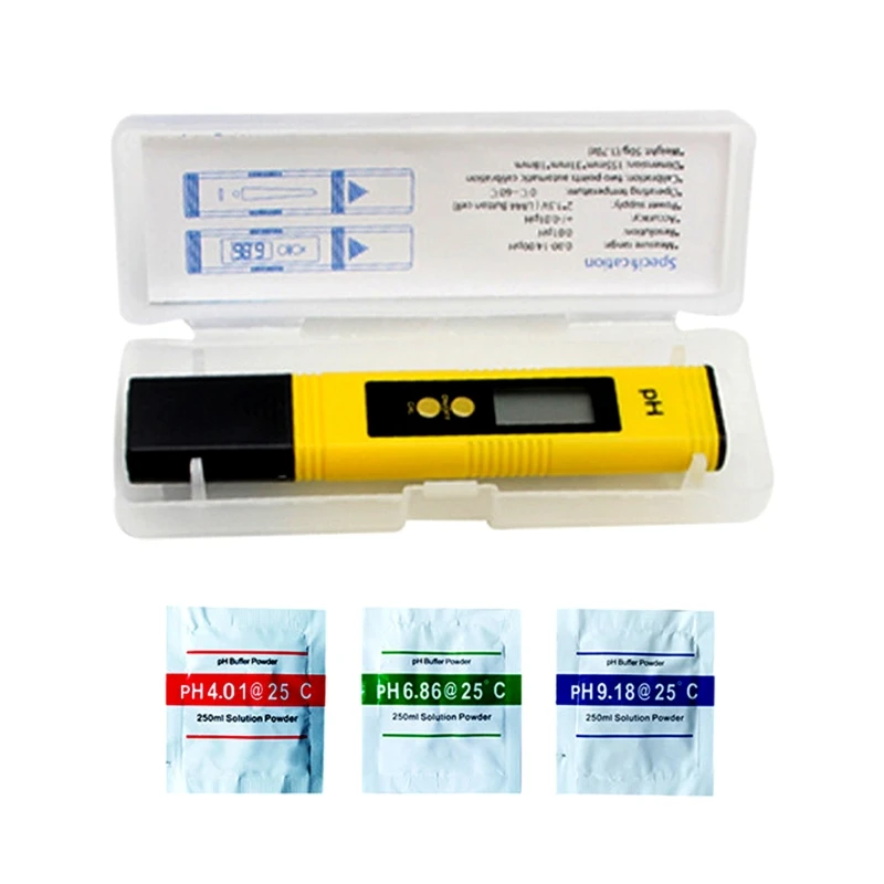 

Digital PH Meter High Precision Pocket Water Quality Tester Accurate Testing for Drinking Water Aquariums Swimming Pools Hydropo