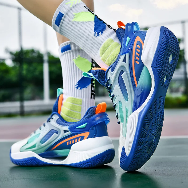 New Reflective Men Basketball Shoes Kids Sneakers Women Basket Boots High Quality Basketball Sports Training Shoes Male Footwear