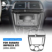 sticker for subaru impreza sti 2002 2004 car central control multimedia panel cover sticker auto accessories interior trim