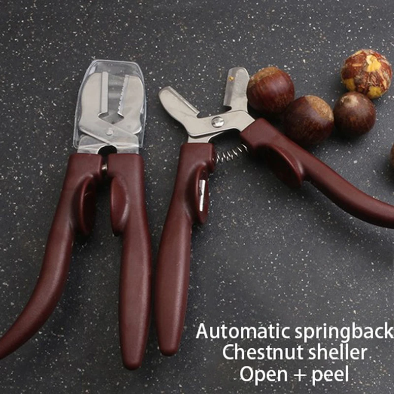 Gadgets Walnut Pliers Stainless Steel Nutcracker Sheller Kitchen Tools Chestnut Clip Nut Opener Cutter Accessories